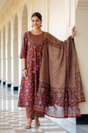 Gracefully Printed. Elegantly Worn. – Premium Rayon Suit with Chanderi Dupatta