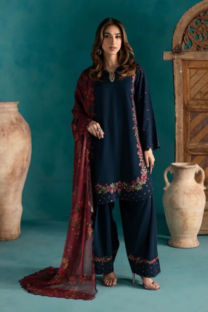 "Elegance Redefined – Premium Embroidered Crepe Suit for Every Occasion!"