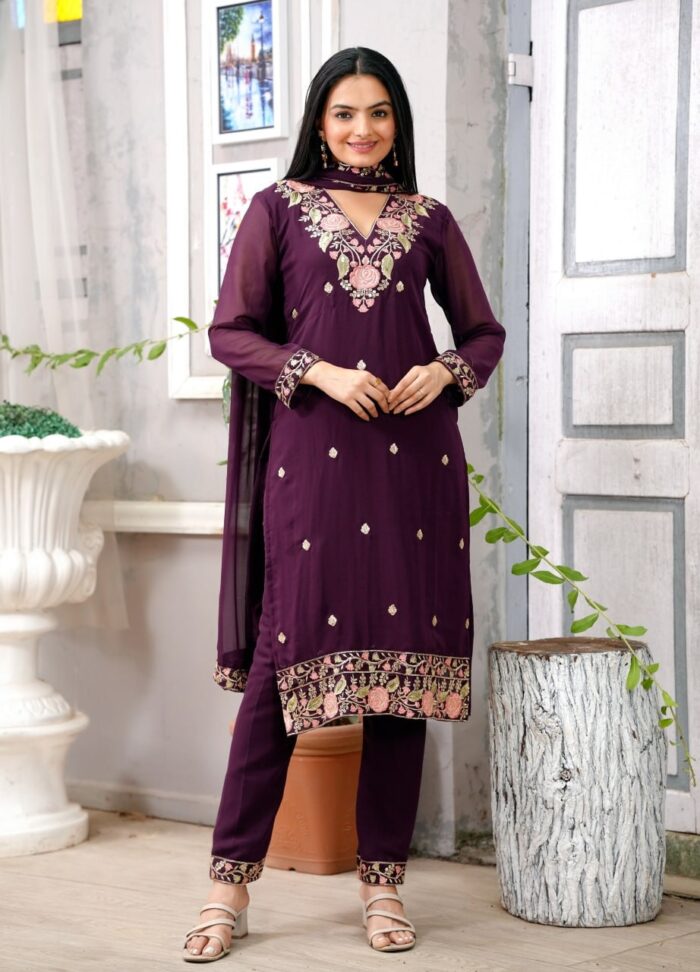 "Glow in Georgette – Drape the Elegance ✨" - Image 3